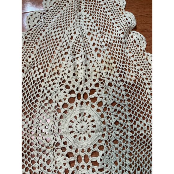 Handmade Crochet Oval Lace Doilies Set of 2 - Picture 9 of 10